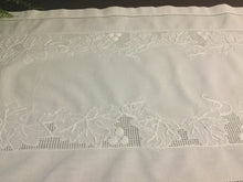 Load image into Gallery viewer, White Embroidered Cotton Runner