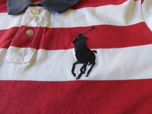 Load image into Gallery viewer, Ralph Lauren Polo Shirt Red Stripes Size 12