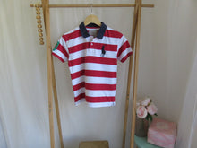 Load image into Gallery viewer, Ralph Lauren Polo Shirt Red Stripes Size 12