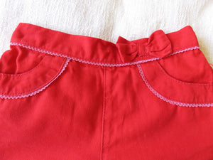 Kids Stuff Girls Red Shorts Size 1