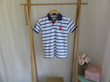 Load image into Gallery viewer, Ralph Lauren Polo Shirt Blue Stripes Size 12