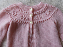 Load image into Gallery viewer, Pink Hand Knit Cardigan  Size 0-3 Mths